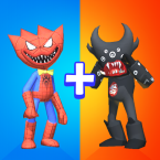 Merge Blue Monster vs Monster (Мод, Много денег)