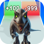 Dinosaur Battle: Merge & Fight (Мод, Много денег)